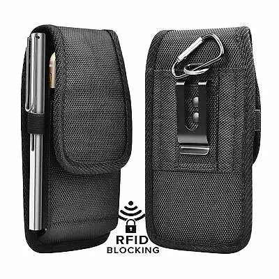 Cell Phone Holster Pouch Universal Nylon Wallet Carrying Case With Belt Loop • $9.98