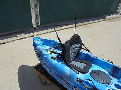 £32.39 • Buy Kayak Fishing Seat With Back Rest For Ultimate Comfort 2 Rods Kayak Fishing Seat