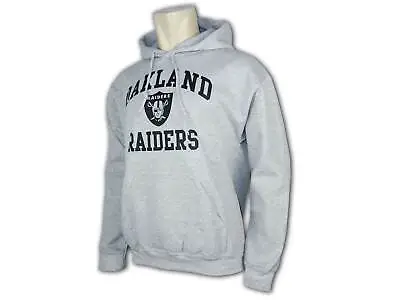 Majestic Oakland Raiders Hoody Grey NFL Fan Hoodie Hoody GR.S-L • $70.72