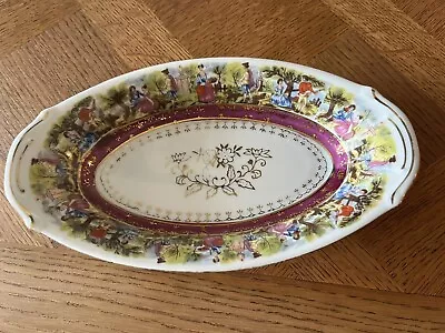 Vintage Made In Japan Victorian Candy Dish With Gold Trim • $15