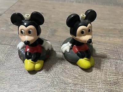 Vintage 1994 Mickey Mouse Catch Em Bobber Fishing Lure Toy Zebco  Lot Of 2 • $5.99