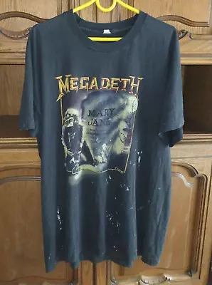 Megadeth Vintage Vtg 80s 1988 Mary Jane T Shirt Metal Metallica Slayer Anthrax • $75