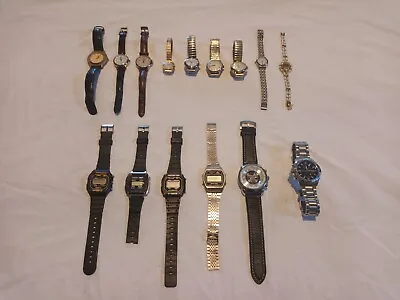 Collection Of 15 Watches  ~  VIntage Retro 70's 80's 90's 2000's Wrist Watch • $199
