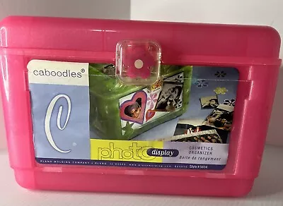 Vintage Caboodles Makeup Case Pink Interior Mirror-Photo Holder #5604 • $16.10