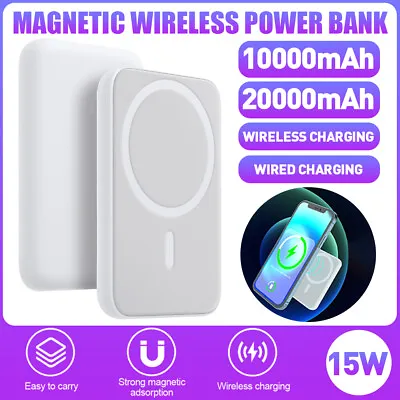 20000mAh Magnetic Power Bank Battery Pack For IPhone MagSafe 15/14/13/12 Pro Max • $16.99
