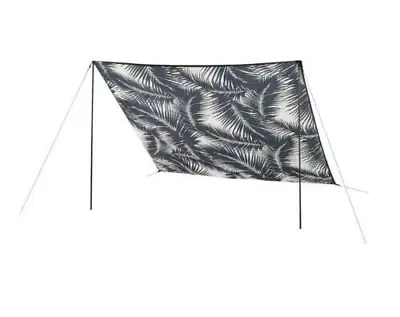 IKEA KASEBERGA KÅSEBERGA Canopy 98 3/8 X 98 3/8 X 63  Black/white  705.341.03 • £72.19