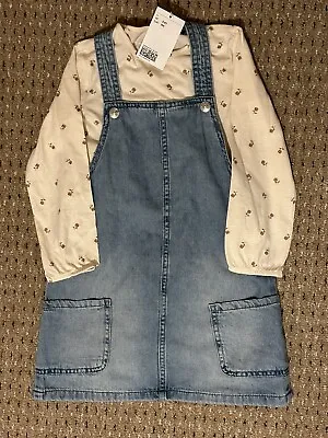 H&M Denim Dress Age 3-4 BNWT • £6