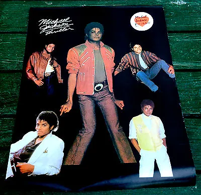 1982 Original MICHAEL JACKSON Thriller POSTER Old Store Stock 18  X 24  Nice MJ • $10