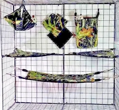 Mossy Oak Breakout*Sugar Glider Cage Set * Rat * Double Layer Fleece • $20.83