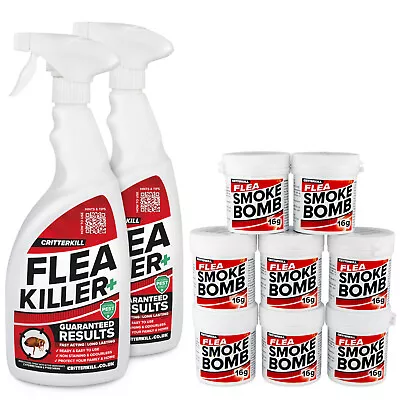 Flea Killer Treatment Household Pro Strength Spray Carpet Fogger Fumer Fumigator • £26.45