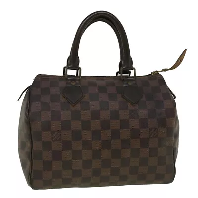 LOUIS VUITTON Damier Ebene Speedy 25 Hand Bag N41532 LV Auth 59177 • $498