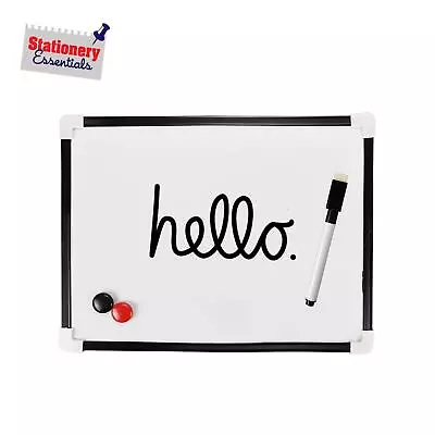 £2.99 • Buy A4 Magnetic Whiteboard Dry Wipe Small Office School Home Notice Memo White Board