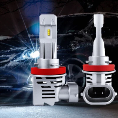 H11 H8 H9 Car LED Headlight Fog Lights Bulbs Globes 55W 15000LM Lamp Kit 6500K • $38.71