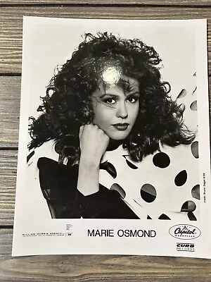 Vintage Marie Osmond Press Release Photo 8x10 Capital Nashville A Black White • $14.99