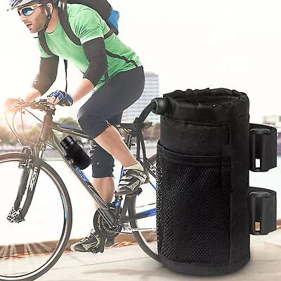 1pcs Bicycle Water Bottle Holder Bag Bike Handlebar Cup Drink Holder Stem Bag • $11.75