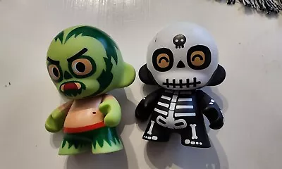 MUNNY Kidrobot  NACHORIA  4  Vinyl Figure Lot Skeleton Dia De Los Muertos Dead   • $26.95