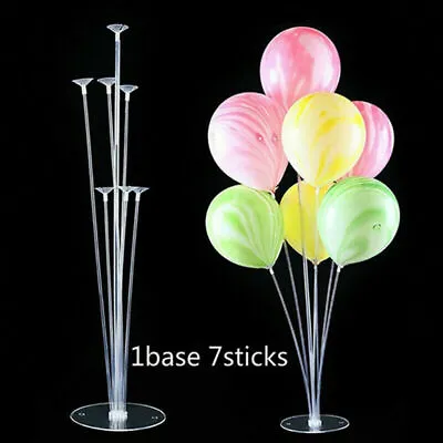 £5.75 • Buy 2--8 Set Table Balloon Sticks And Holder Cups Party Decoration Wedding Birthday