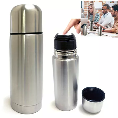 Vacuum Flask Coffee Bottle Thermo Stainless Steel 12 Hrs Hot Cold Travel 12 Oz • $11.97