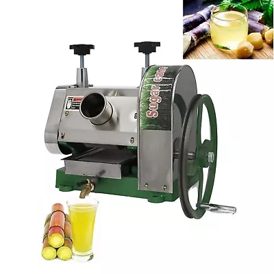 Manual Sugarcane Juice Machine Commercial Sugar Cane Press 3 Rollers Sugar Can • $237.15