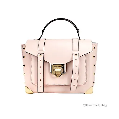 Michael Kors Manhattan Medium Powder Blush Top Handle Purse Satchel Bag • £141.54