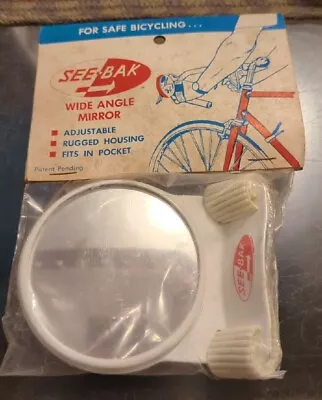 NOS See-Bak Vintage Bike Mirror Rear View Wrist Reflector Bicycle Accessories  • $28