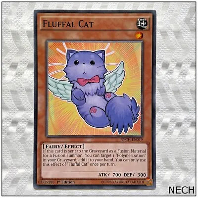 Fluffal Cat - NECH-EN019 - Common 1st Edition Yugioh • $2.50