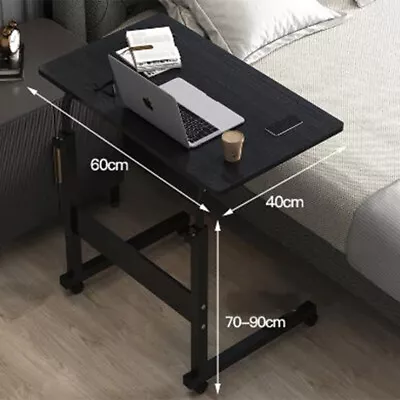 Mobile Laptop Desk Computer Table Stand Adjustable Bed Bedside Portable Study • $27.99