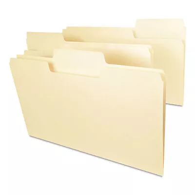 Smead SuperTab Heavyweight Folder Manila 1/3 Cut Legal 50/BX 15401 • $22