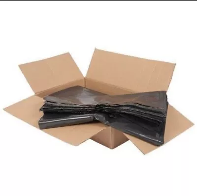 Heavy Duty Strong Compactor Black Waste Bags (100 Pack) • £20