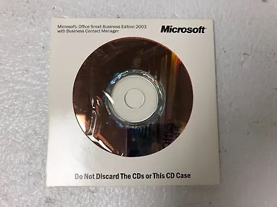 Microsoft Office Small Business Edition 2003 W/ Business Contact Manager 0T1613 • $10