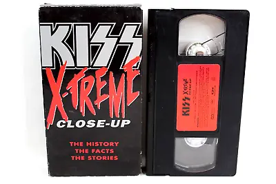 Kiss X-Treme Close-Up VHS Video Tape The History Facts Stories 1992 Gene Simmons • $4.95