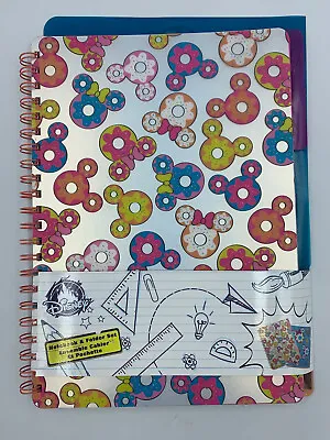Disney Mickey & Minnie Mouse Donuts Ears Notebook And Folder Set Brand New! • $14.99
