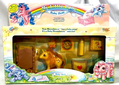 $400 • Buy My Little Pony Baby Pony Moondancer Set 1985