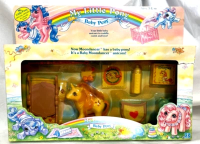 $400 • Buy My Little Pony Baby Pony Moondancer Set 1985