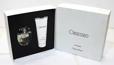 Calvin Klein Obsessed 50ml Eau De Parfum + 100ml Body Lotion Gift Set For Women • £29.99