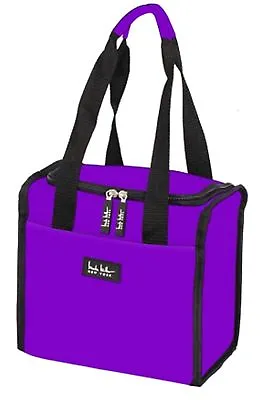 Nicole Miller 11  Insulated Lunch Box Portable Cooler Bag - Purple • $24.99