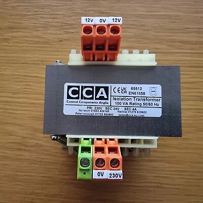 Safety Isolating Voltage Panel Transformer 230V 24V 100VA • £45