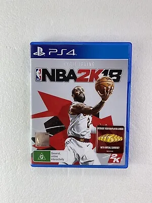 NBA 2k18 PS4 Game Complete With Manual - Free Post  • $7.20