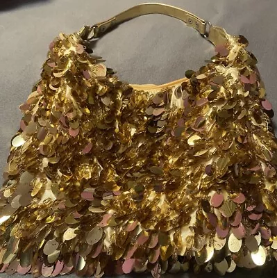 1990s Vintage Good Sequin Shoulder Bag Gorgeous  Antique  See Pics And Descript • $11