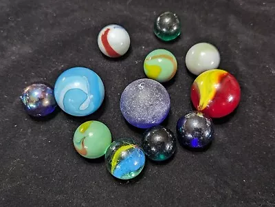 Vintage Marbles Lot Of Big Shooters Different Style Marble  • $9.99