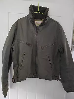 Farah Vintage Green Flight Jacket Size Small. Hardly Worn In Great Condition • £25