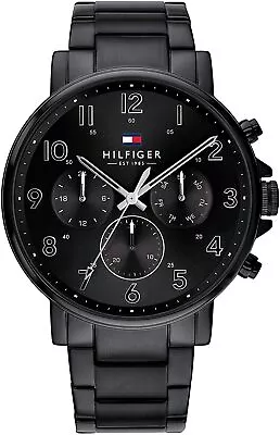 Tommy Hilfiger 1710383 Men's Daniel Watch With Black Stainless Steel Strap • $109.99