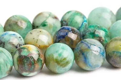 Genuine Natural Azurite Malachite Quartz Grade AA Round Beads 6/8/9-10/11-12MM • $12.40