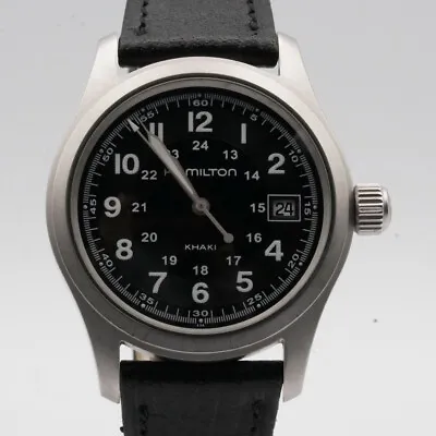 Hamilton Khaki H684122 Quartz Men's Watch Medium Size 1 1/2in Vintage Vintage 2 • $466.97