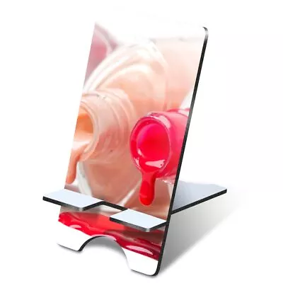 MDF Mobile Phone Stand - Dripping Nail Polish Bottles Makeup #50781 • £5.99