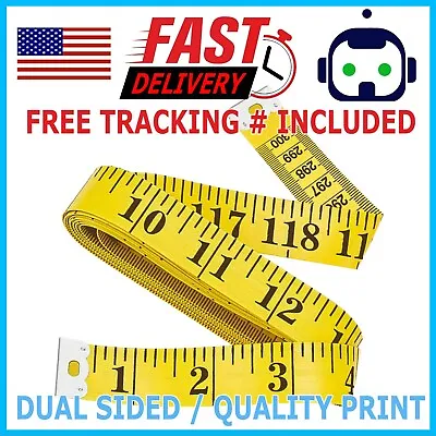 120  Body Measuring Ruler Sewing Tailor Tape Measure Seamstress Soft Flat • $3.99