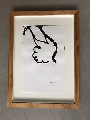 Gary Hume SIGNED Ink Drawing London Plane Trees 1999 • £850