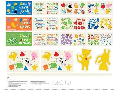 My First Huggable Loveable 100% Cotton Soft Fabric Book Panel #6809P Studio E • $16.99