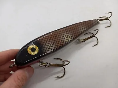 7.5  Phantom Dark Sucker Wood Glide Bait Jerk Bait Musky Lure • $37.99