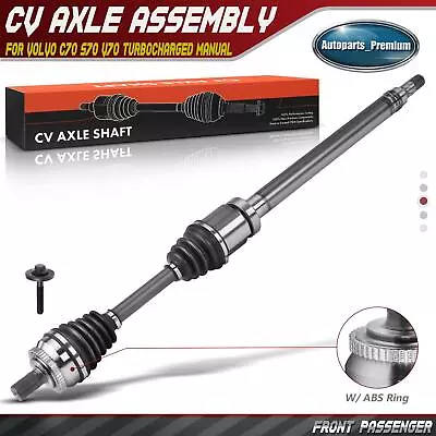 Front RH CV Axle Assembly For Volvo C70 S70 V70 Turbocharged Manual 1700-83717 • $83.99